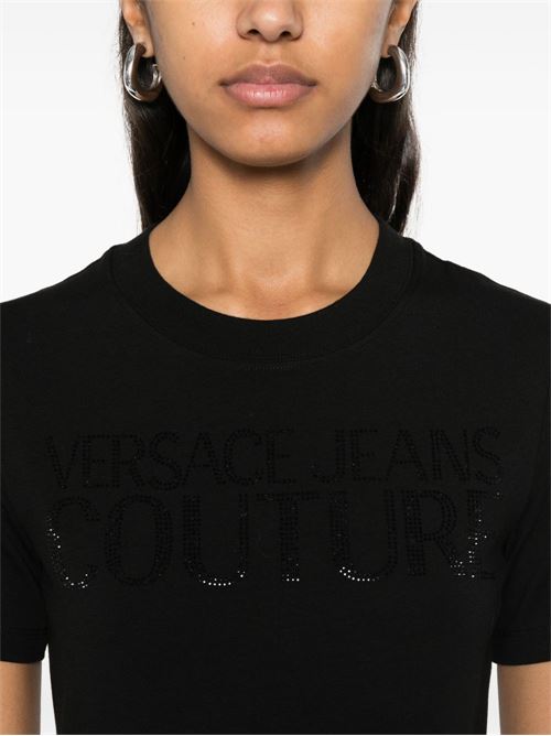 Abito donna corto nero Versace jeans Couture | 78HAOS04CJ01S899